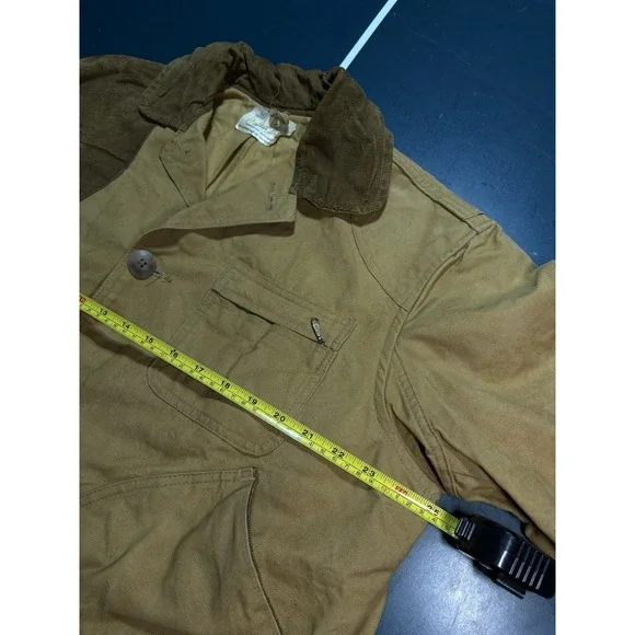 Vintage 50s American Field Hunting Jacket Mens XL Canvas Corduroy Chore 1950s
